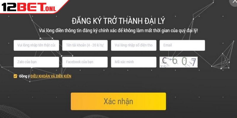 Đăng Ký 12BET - Khởi Đầu Cuộc Phiêu Lưu Giải Trí Bất Tận 17 Quy trình đăng ký trở thành đại lý nhanh, đơn giản nhất